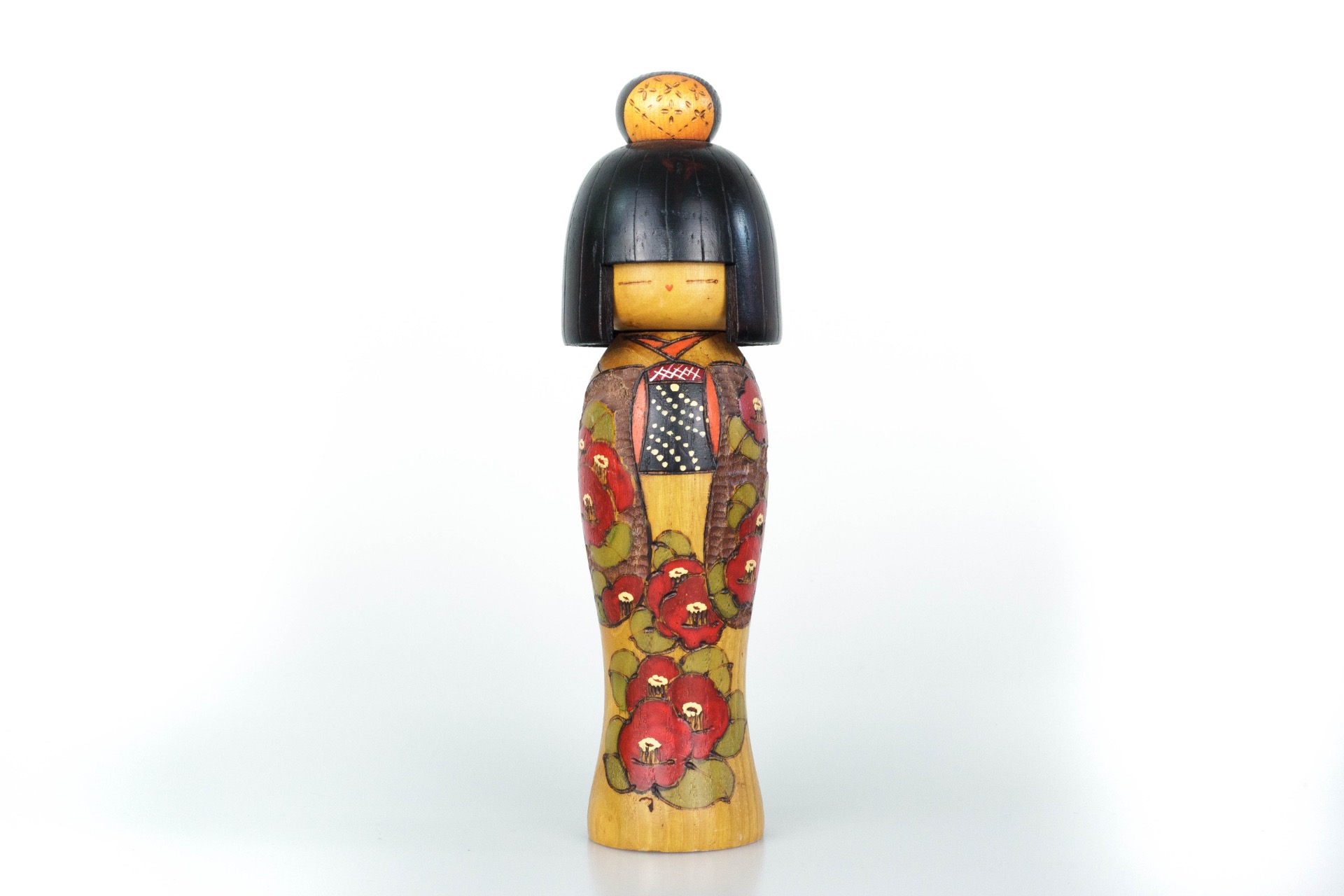 Creatieve Kokeshi door Kazuo Takamizawa 高見澤一雄 | 23,5 cm