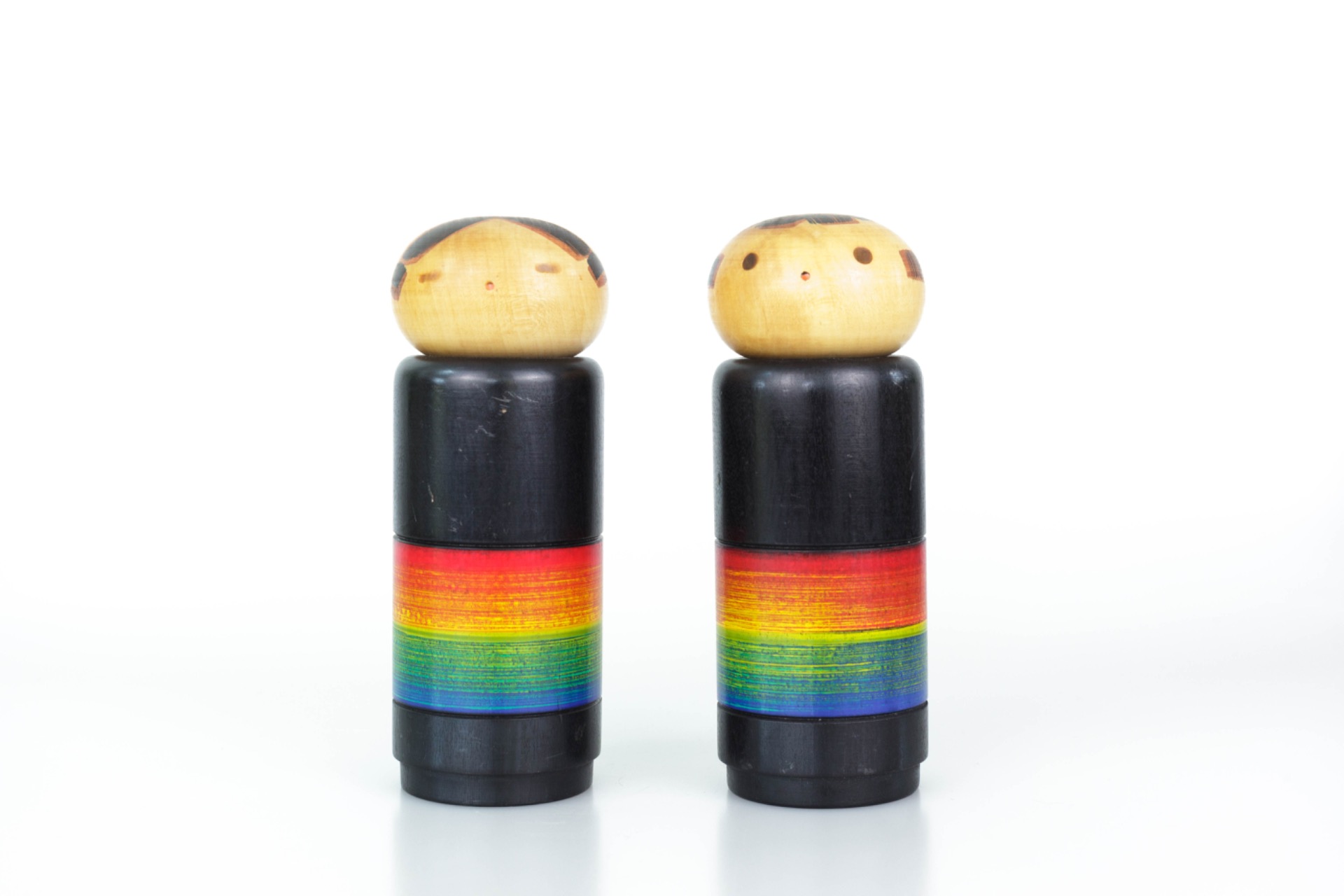 Creatieve Kokeshi door Yamanaka Sanpei 山中三平 | 16,5cm