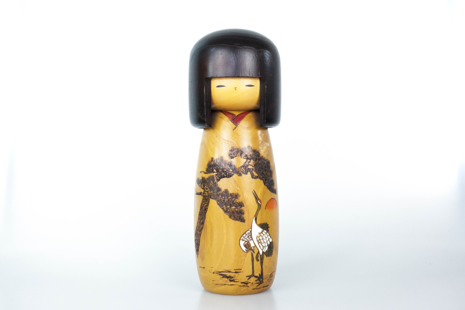 Creatieve Kokeshi door Usaburō (卯三郎) | 25,5 cm