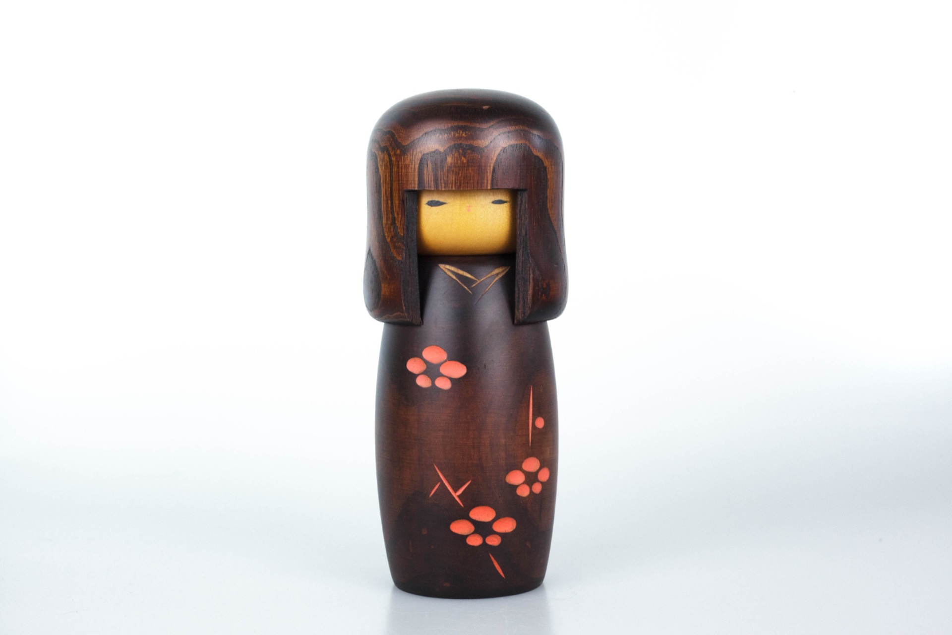 Creatieve Kokeshi door Usaburō (卯三郎) | 17,5 cm