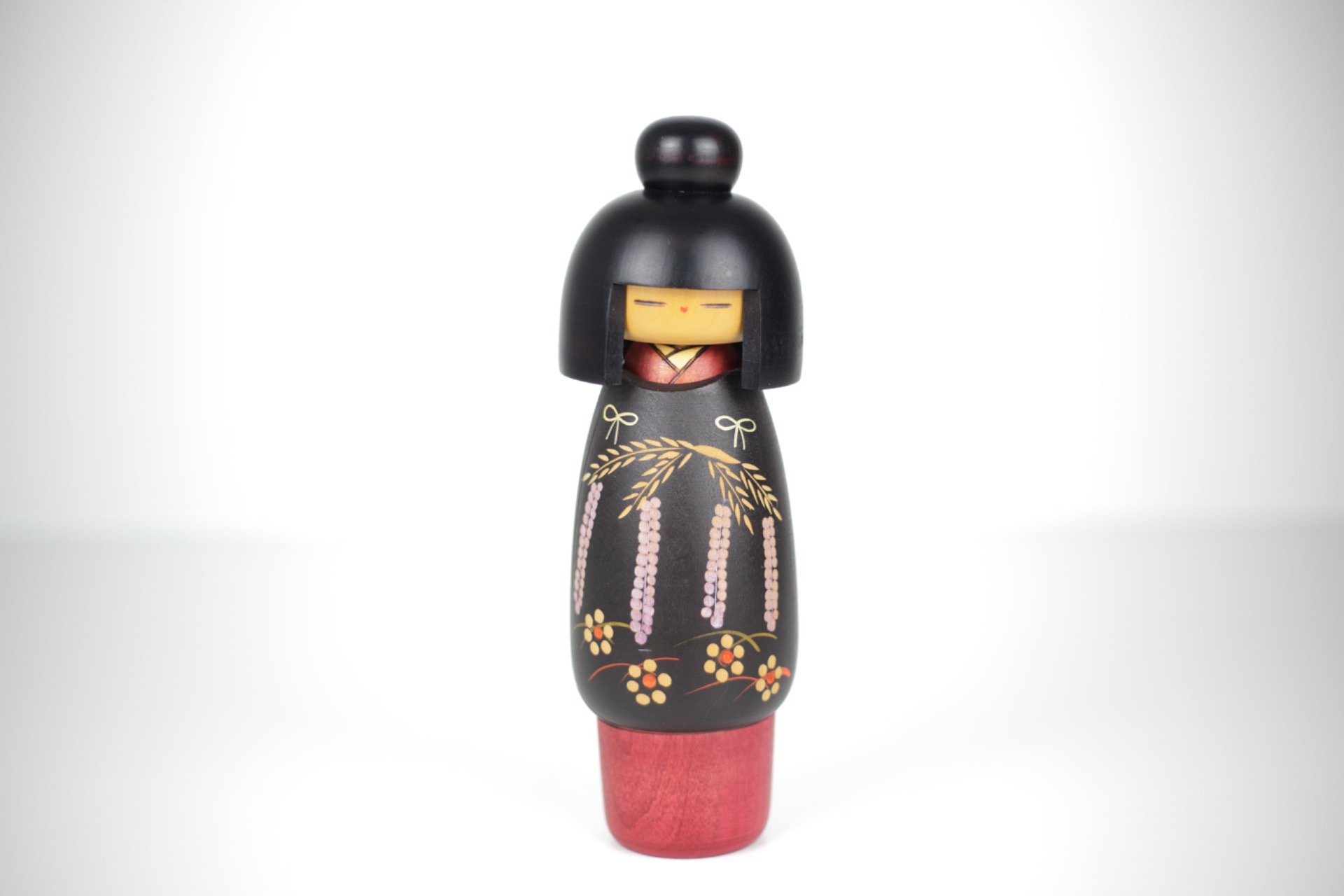 Creative Kokeshi Fuji no Sato (藤の里) by Kazuo Takamizawa (高見澤一男) | 24 cm